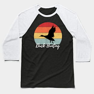 Duck Hunting Retro Bird Hunter For Men Baseball T-Shirt